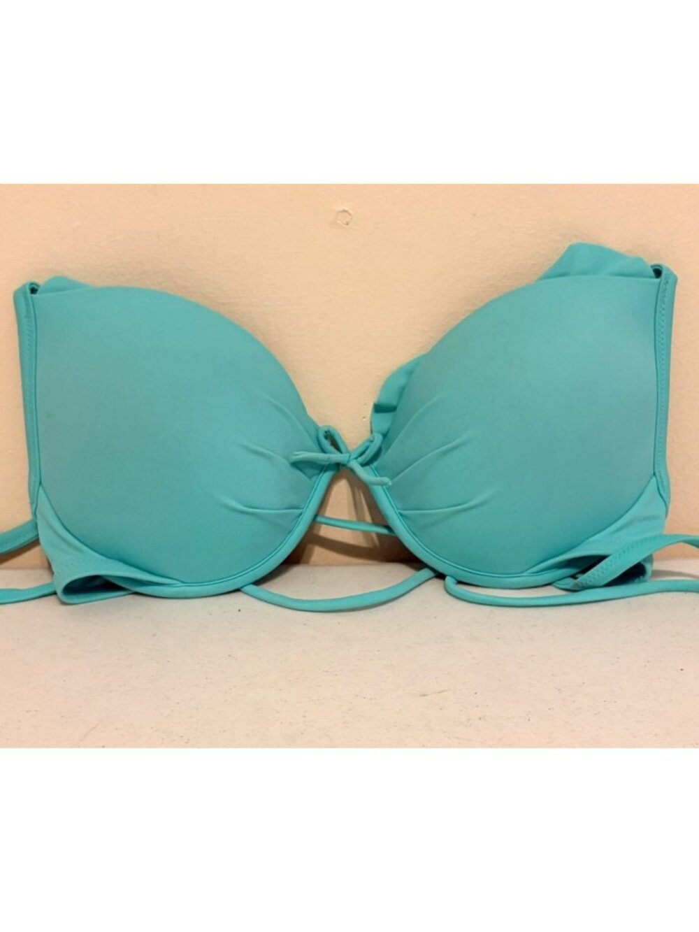 Women's Victoria's Secret Tie-Back Seafoam Green Bikini Swim Top 32DD